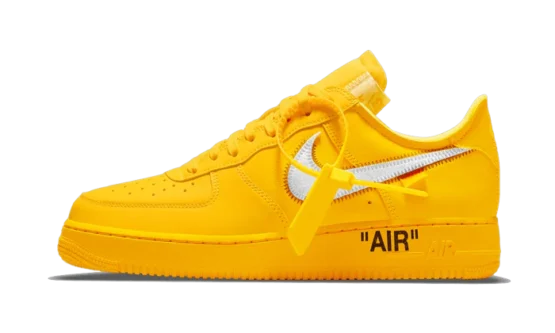 Nike Air Force 1 Low Off-White University Gold Metallic Silver